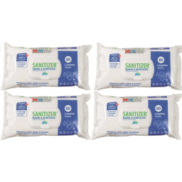 LOT 4 X 80 LINGETTES DESINFECTANTES