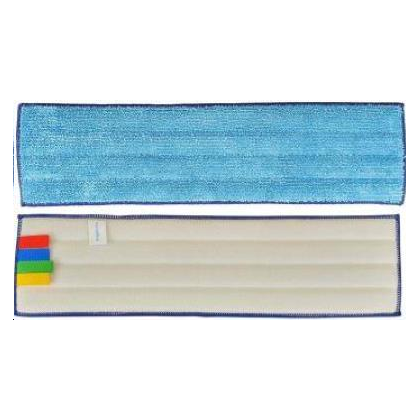 FRANGE EPAISSE VELCRO BLEUE 40CM