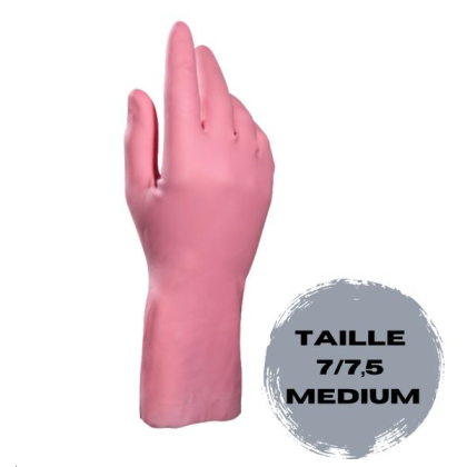 PAIRE DE GANTS DE MENAGE ROSE