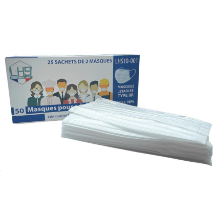 50 MASQUES JETABLES BLANCS 50 MASQUES JETABLES BLANCS