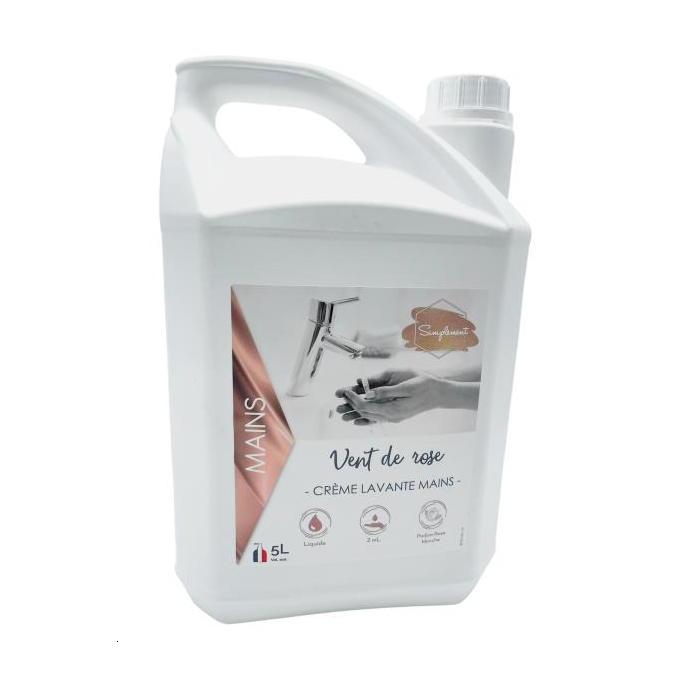 SAVON MAIN VENT DE ROSE 5L