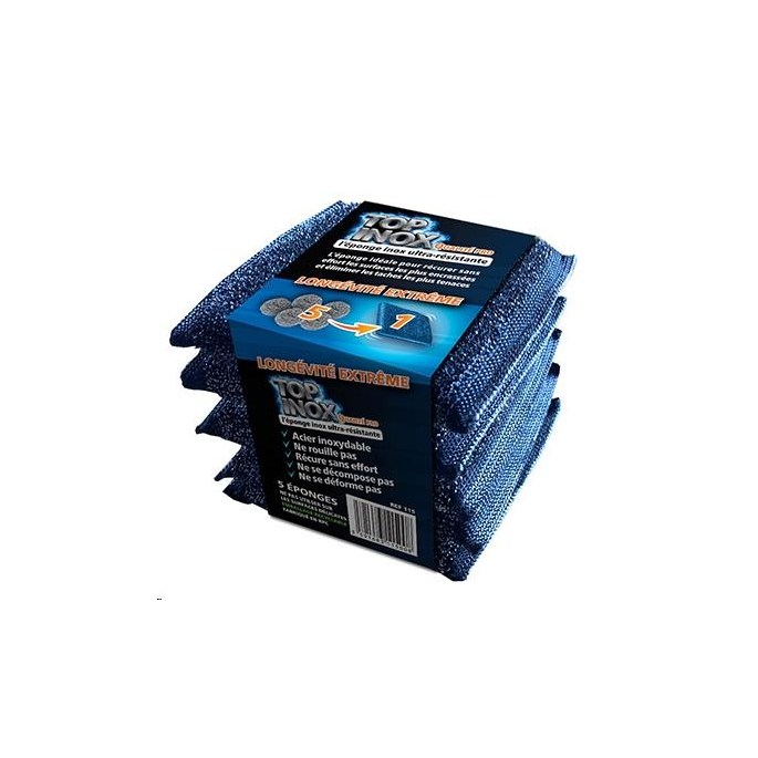 5 EPONGES RECURANTE TOP INOX