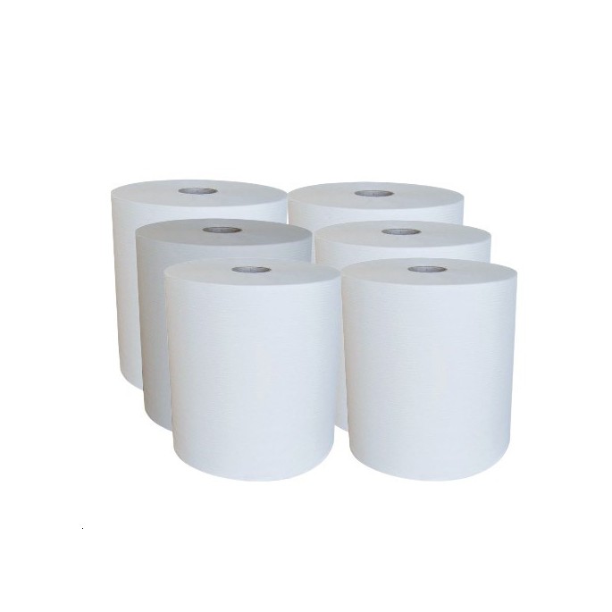 6 BOBINES ESSUIE MAINS AUTOCUT 150M