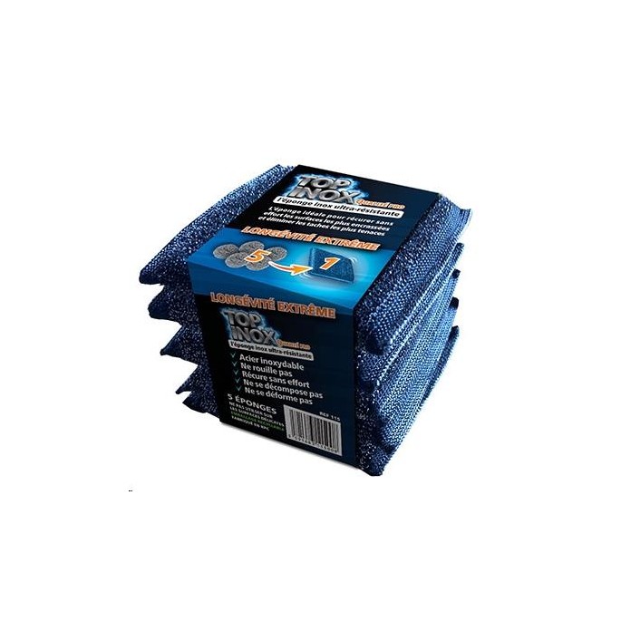 5 EPONGES RECURANTE TOP INOX