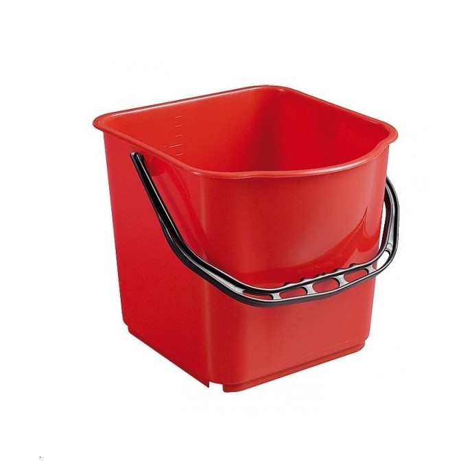SEAU ROUGE POUR CHARIOT FRED 15L
