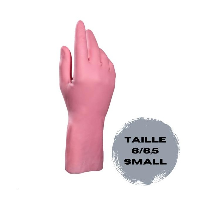 PAIRE DE GANTS DE MENAGE ROSE