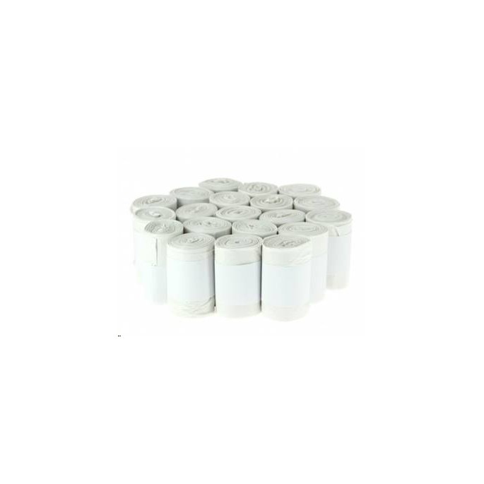 SACS POUBELLE 30L HD 11µ BLANC 500 