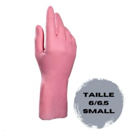 PAIRE DE GANTS DE MENAGE ROSE
