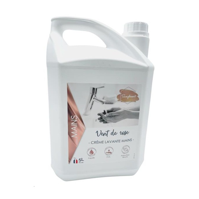 SAVON MAIN VENT DE ROSE - 5L 