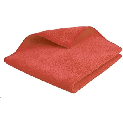 1 MICROFIBRE ROUGE 38X38 PROPRE